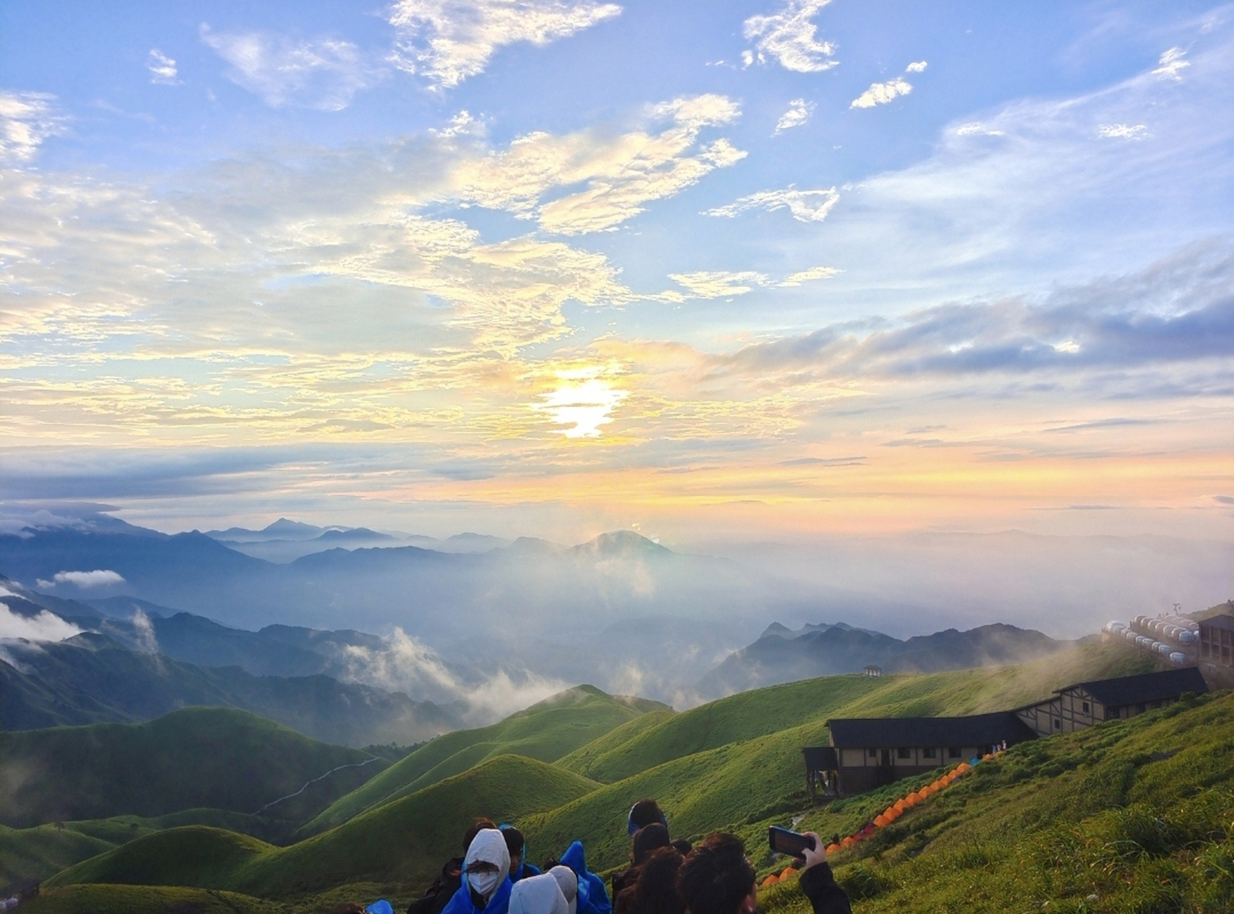 武功山爬山图片