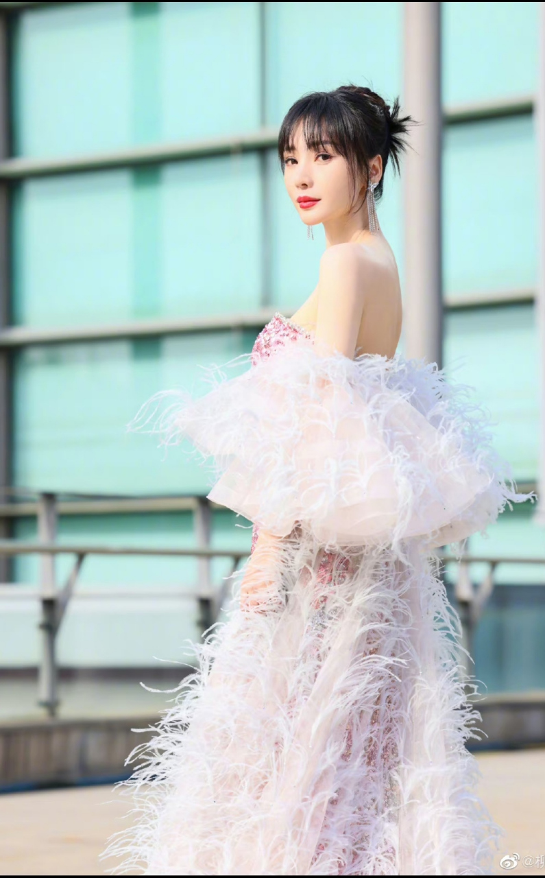 柳岩出席华表奖,感觉瘦了好多,身材太好了