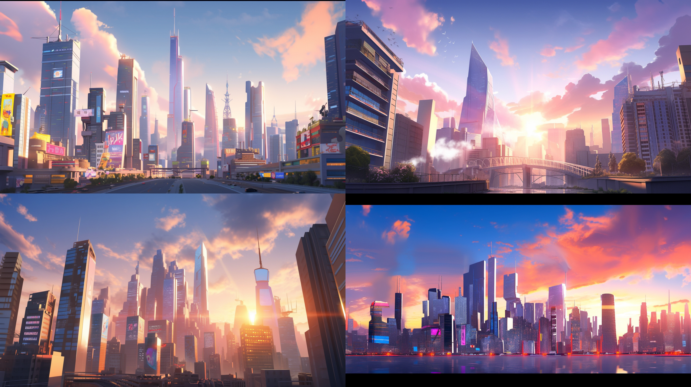 多彩城市#ai绘画# #场景# #二次元#