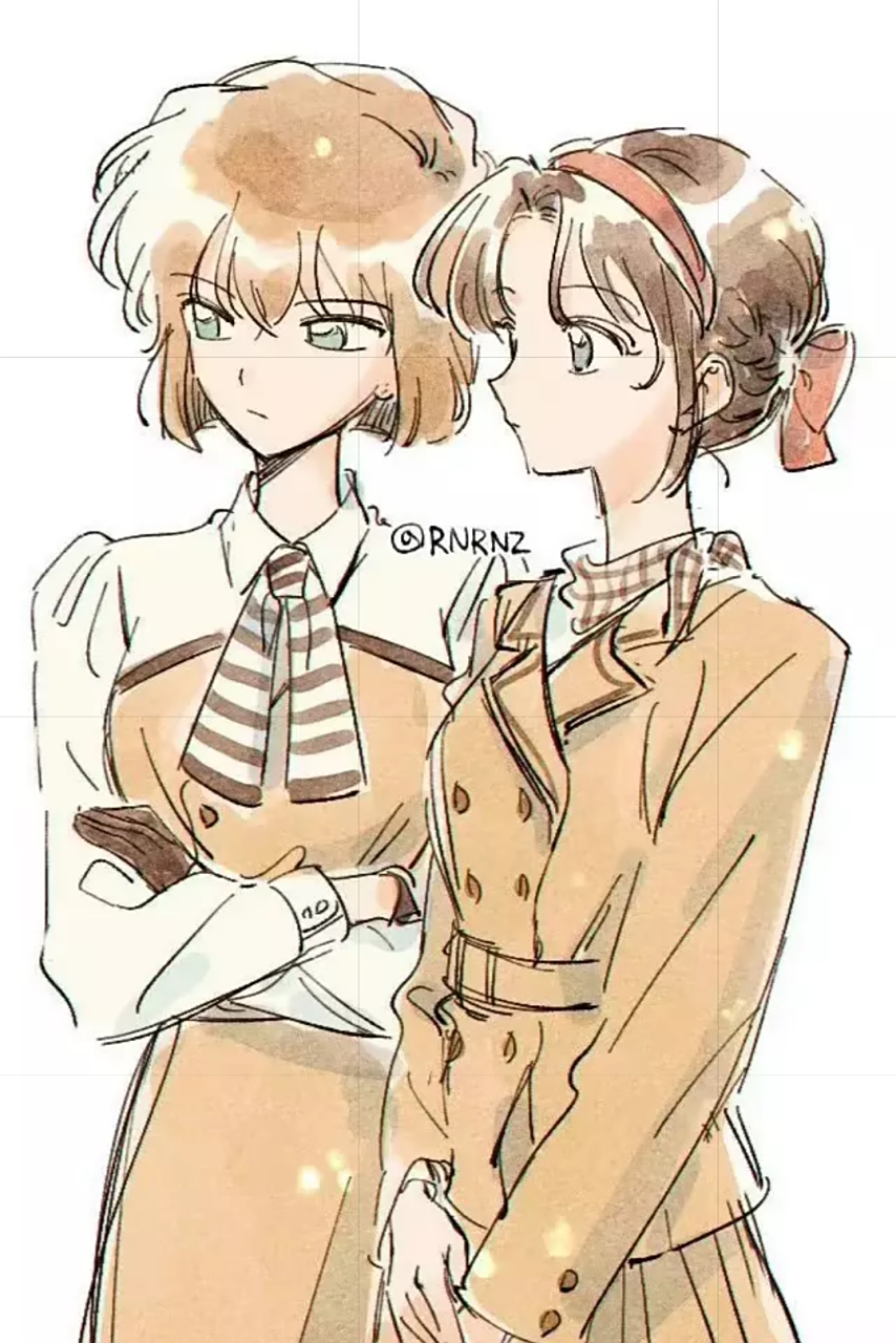 灰原哀与步美,姐妹花赛高! twi:rnrnz#名侦探柯南