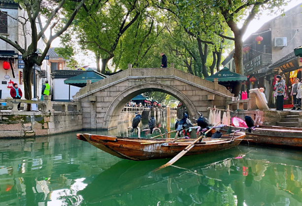 江苏一千年历史古镇,风景秀丽,被誉东方小威尼斯