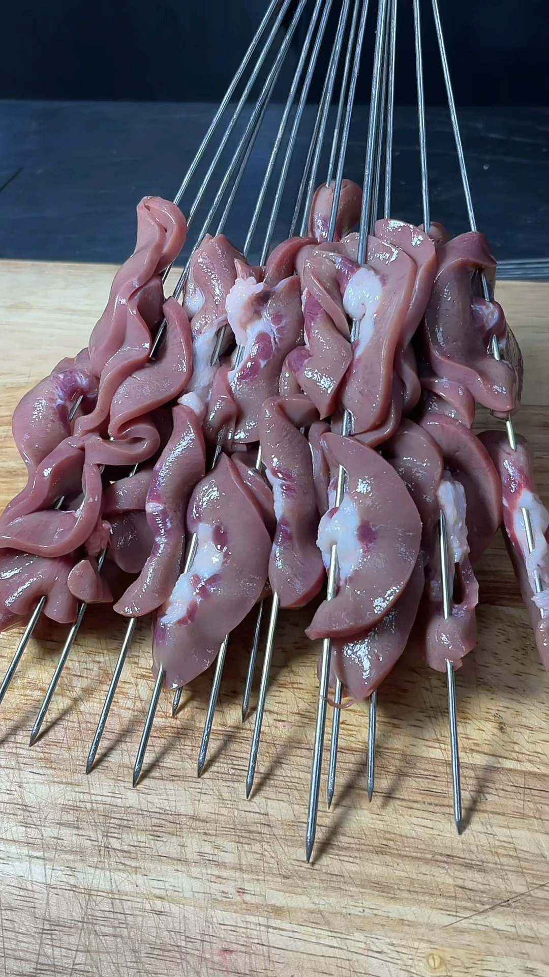 烧烤教程烤猪腰子