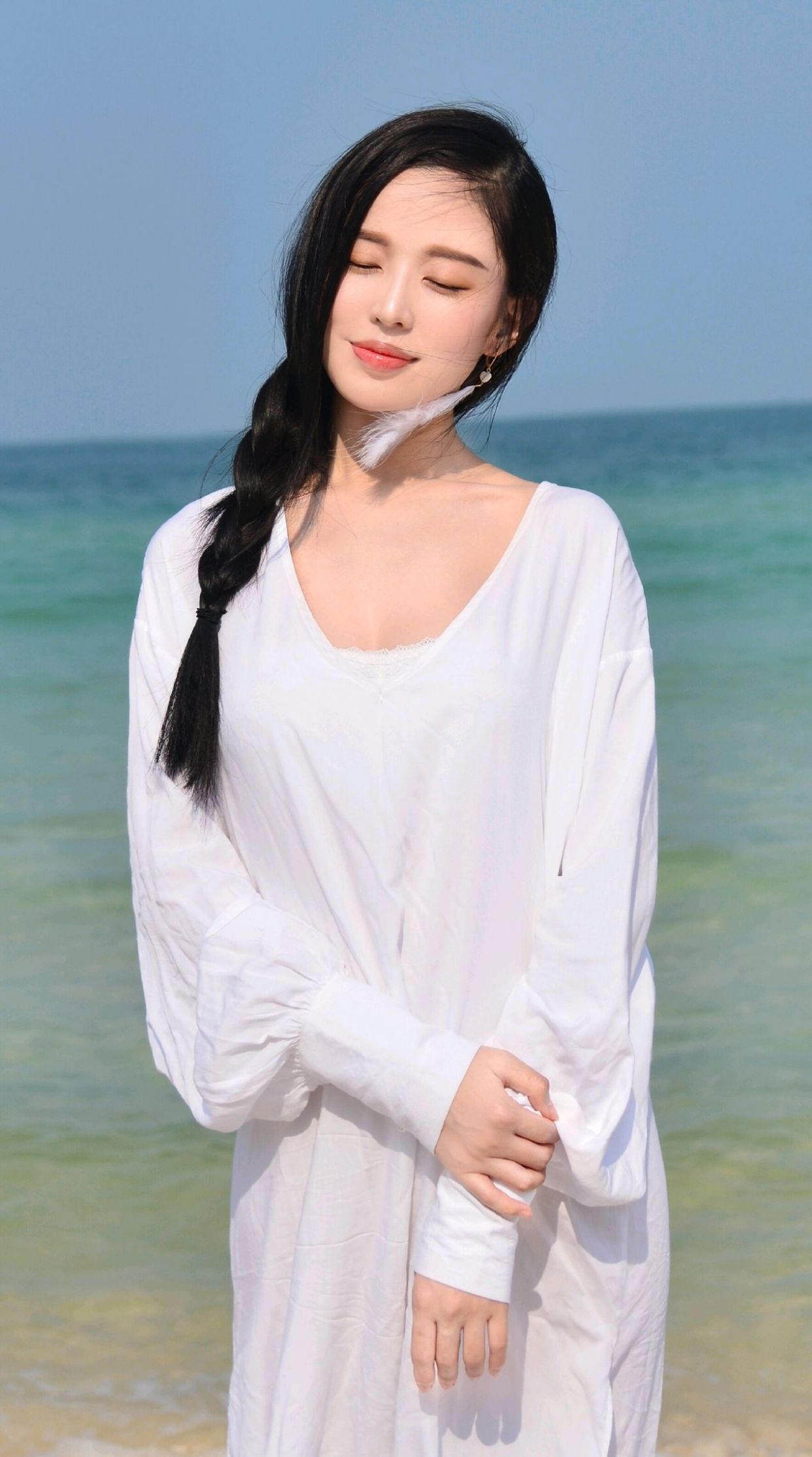 清纯美女温心高清写真图集,冰肌玉肤,性感迷人