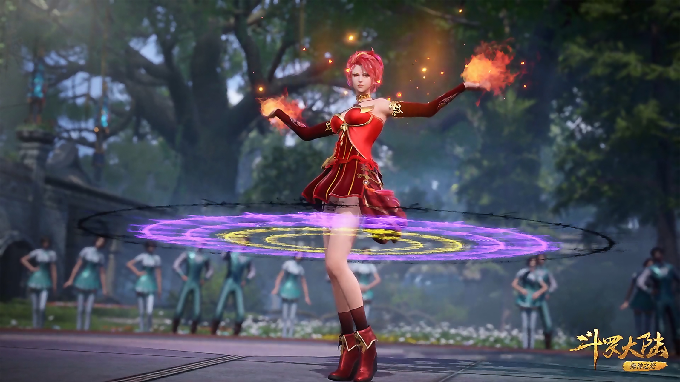 动漫壁纸# 斗罗大陆 火舞 | 炽火学院院长的女儿,拥有武魂火影 4k