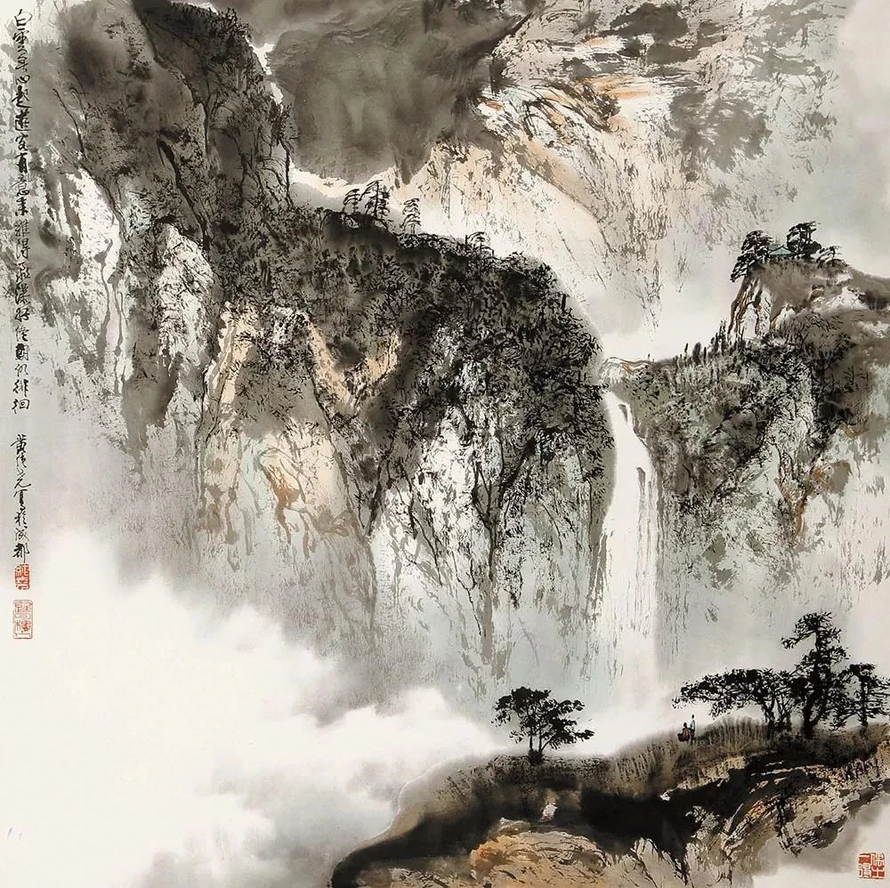 黄纯尧先生山水画集各家之长,水墨淋漓,清逸俊秀!