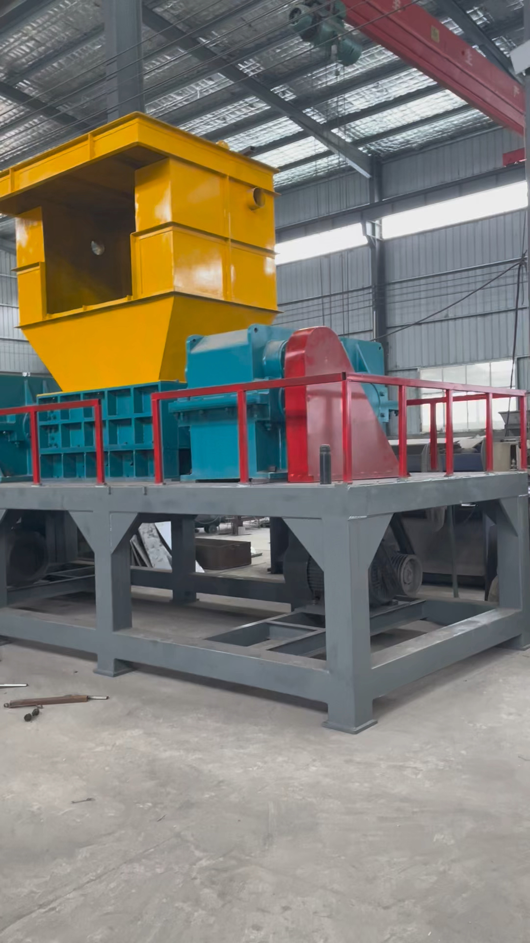 固废生活垃圾 工业建筑垃圾双轴撕碎机