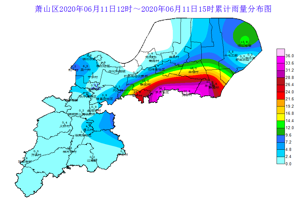 萧山天气预报!浙江省杭州市萧山区6月12至17日未来一周气象预报