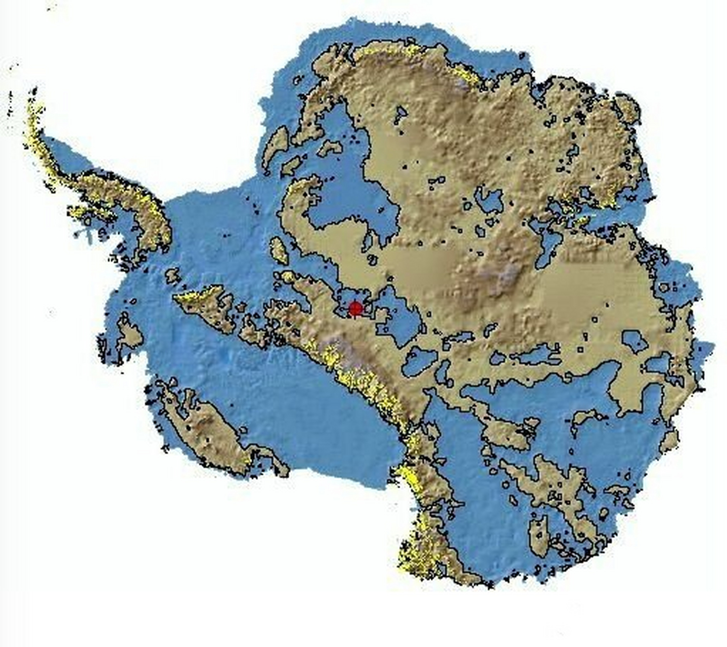 南极洲面积图片