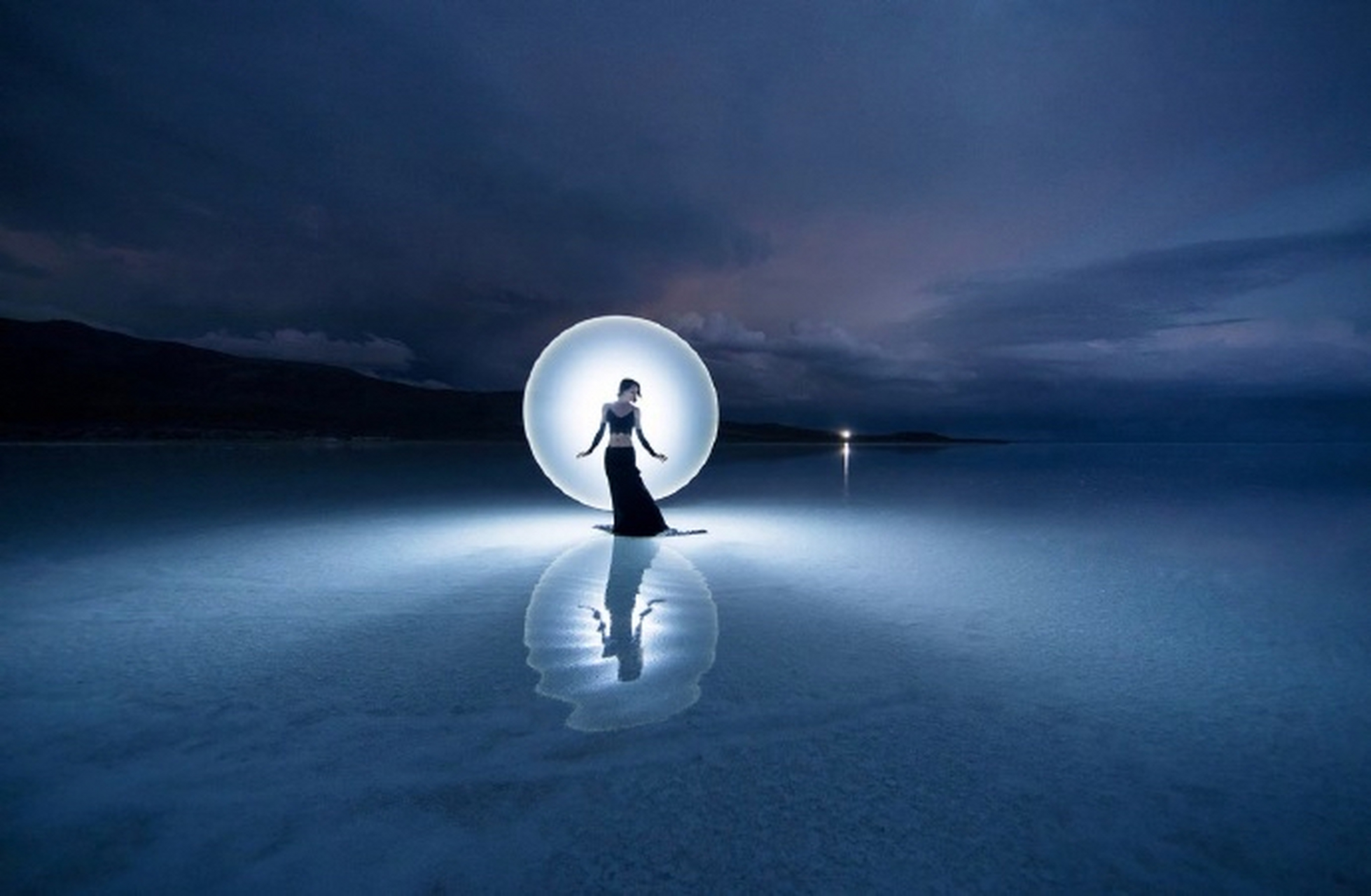 唯美人像光绘摄影