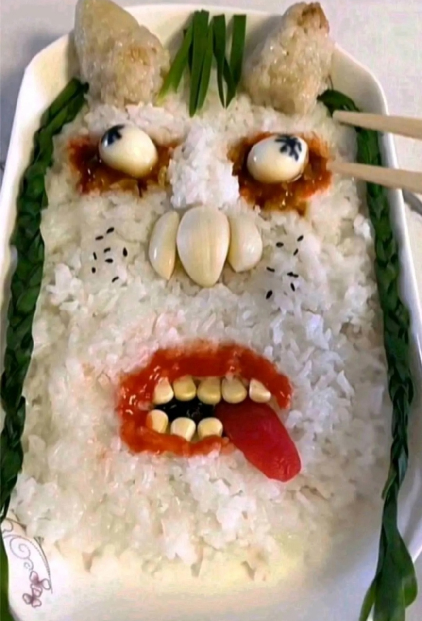 你的菜太恶心了,看得我食欲大增.