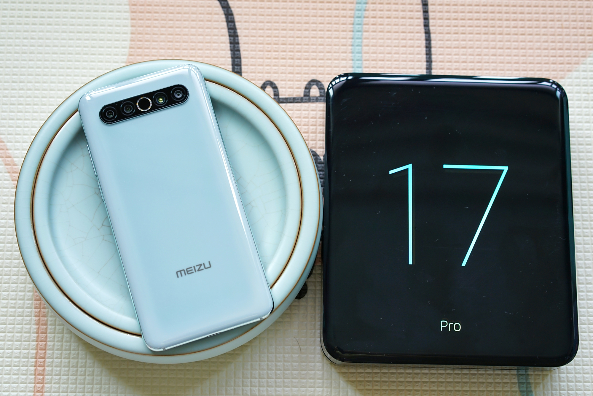 魅族17 pro 限量版天青色开箱美图
