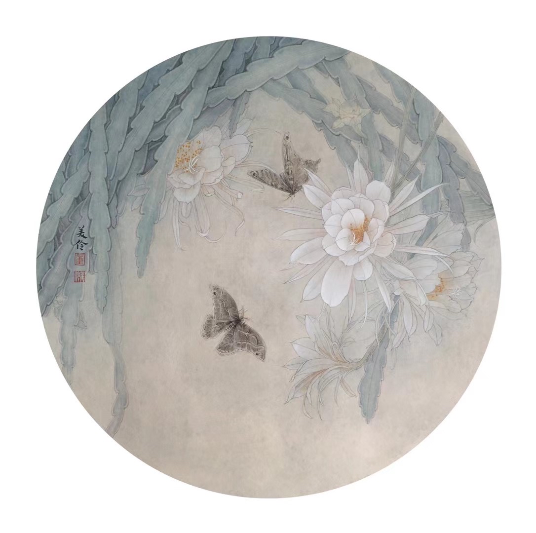 董玉飞,董玉伶花鸟画作品集赏析