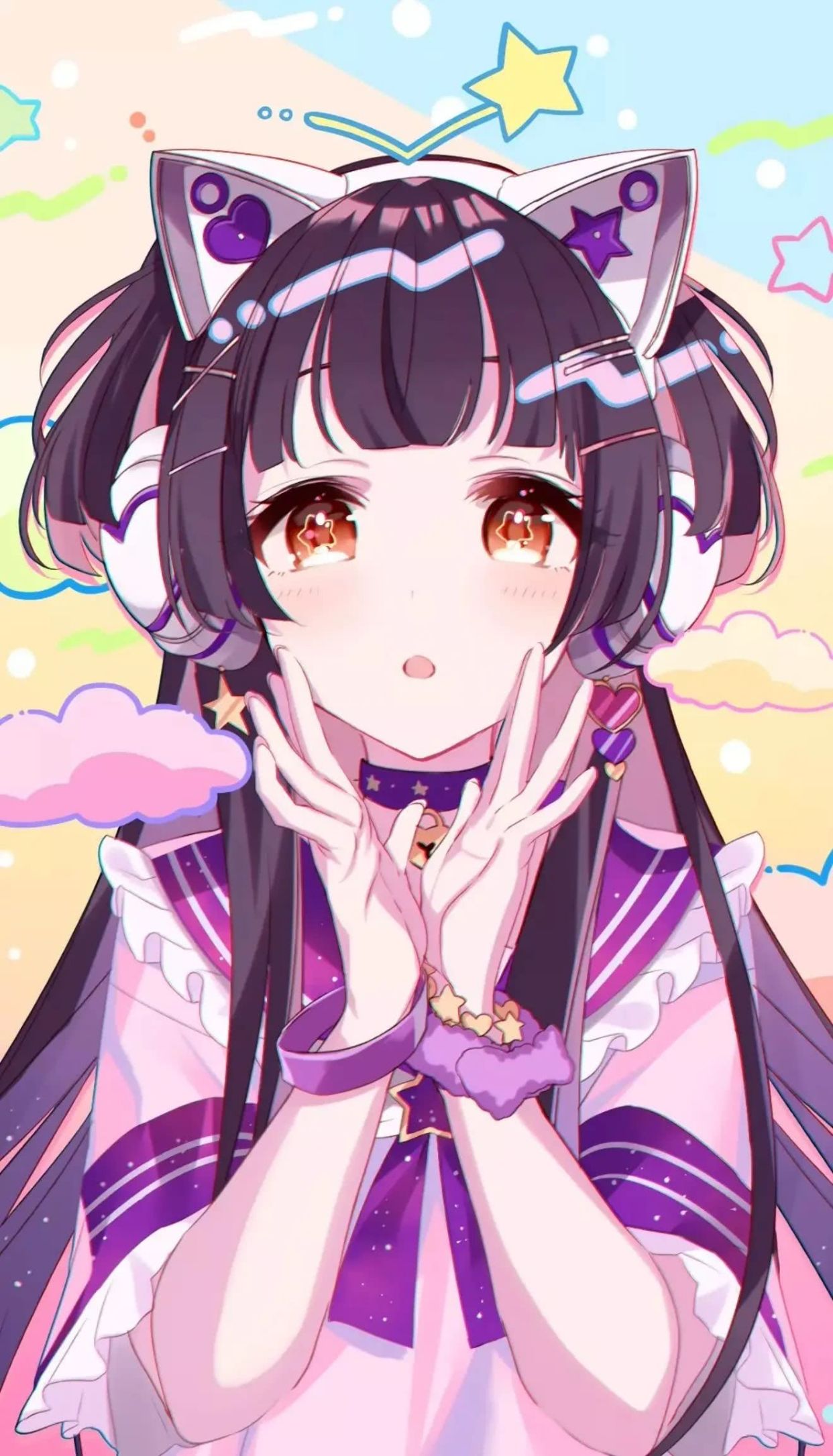 奉上一组可爱猫耳朵小姐姐动漫组图集