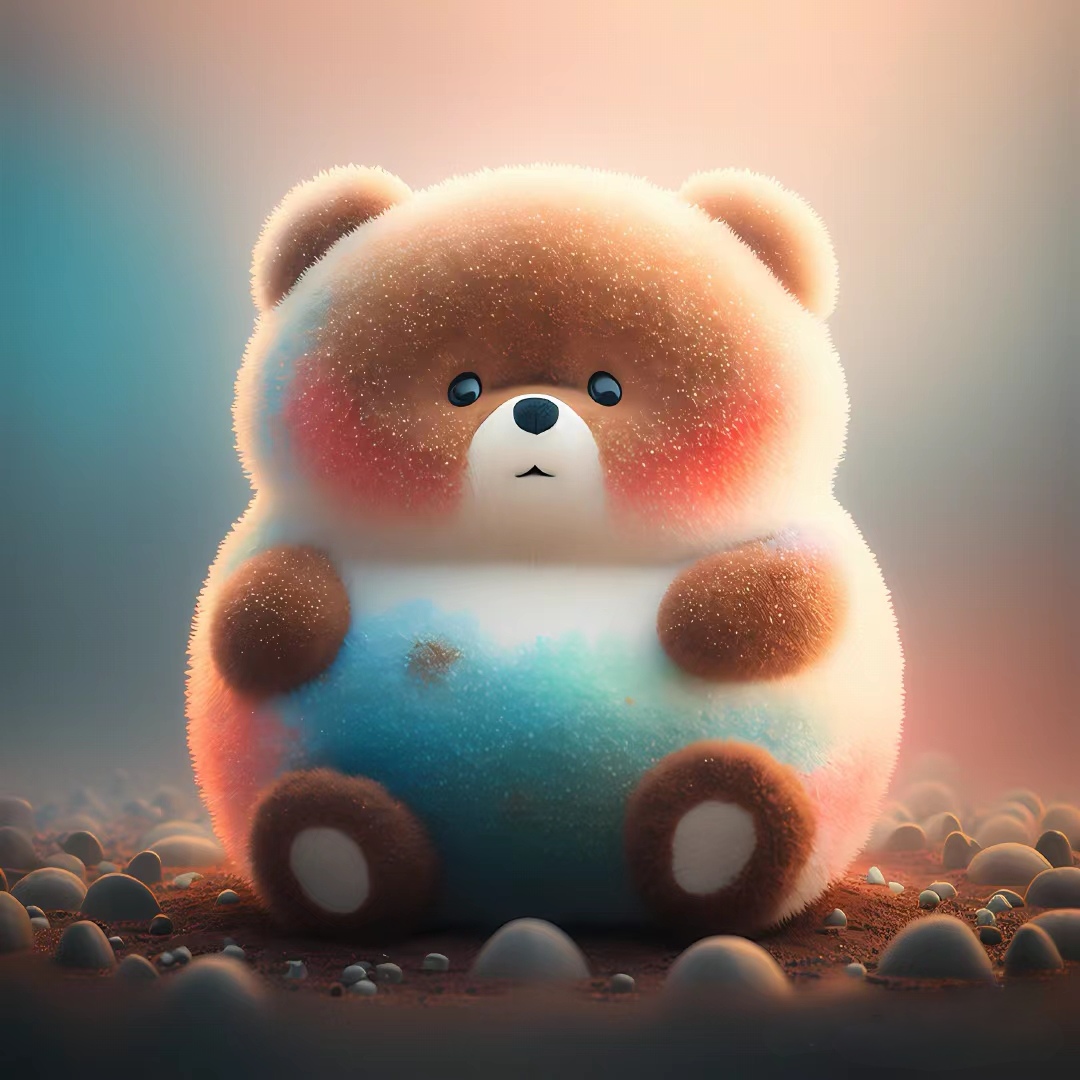 ai画萌宠「19」可爱小熊·3