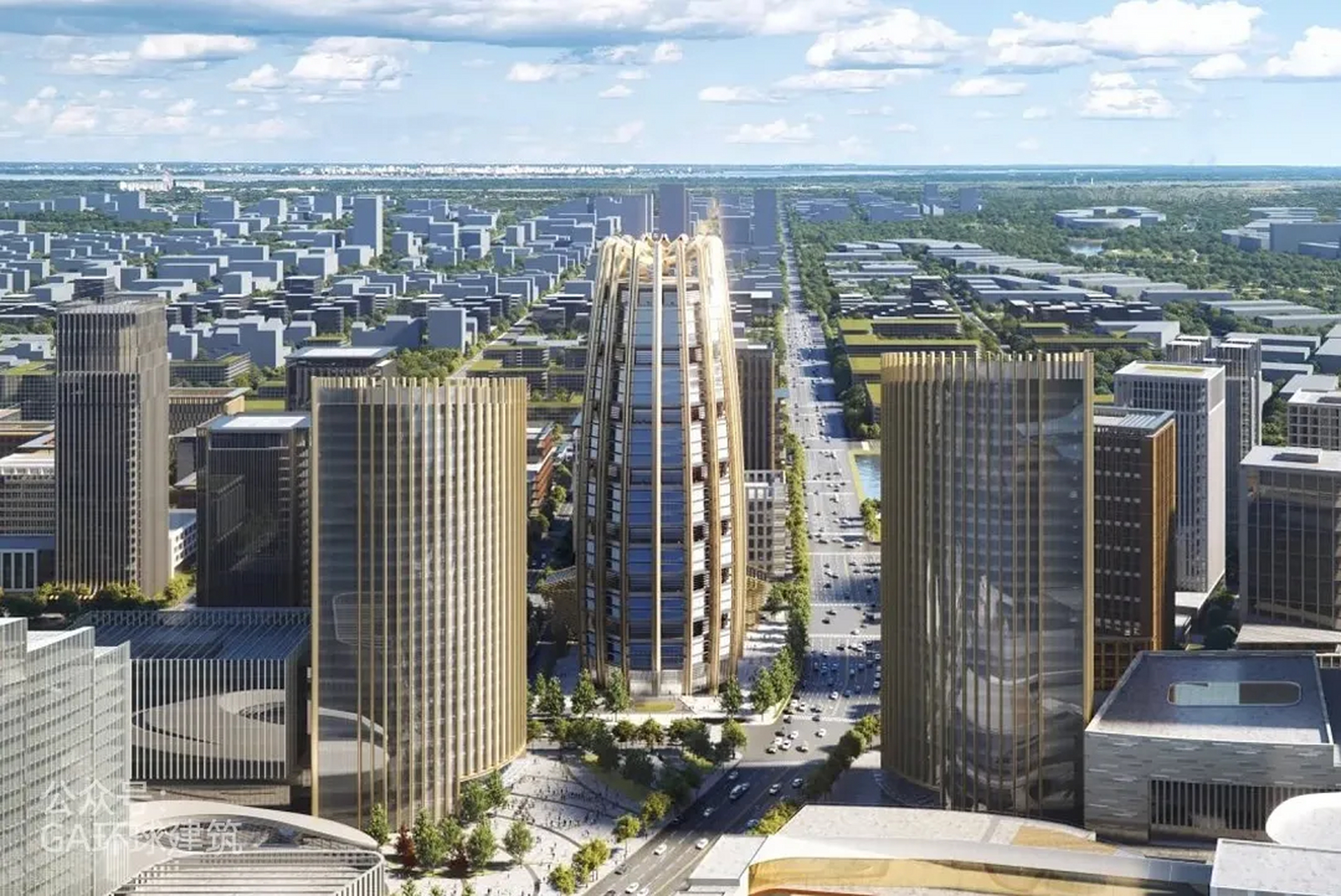 正在雄安新区建设的中国中化新总部大楼——中国中化大厦,选址位于