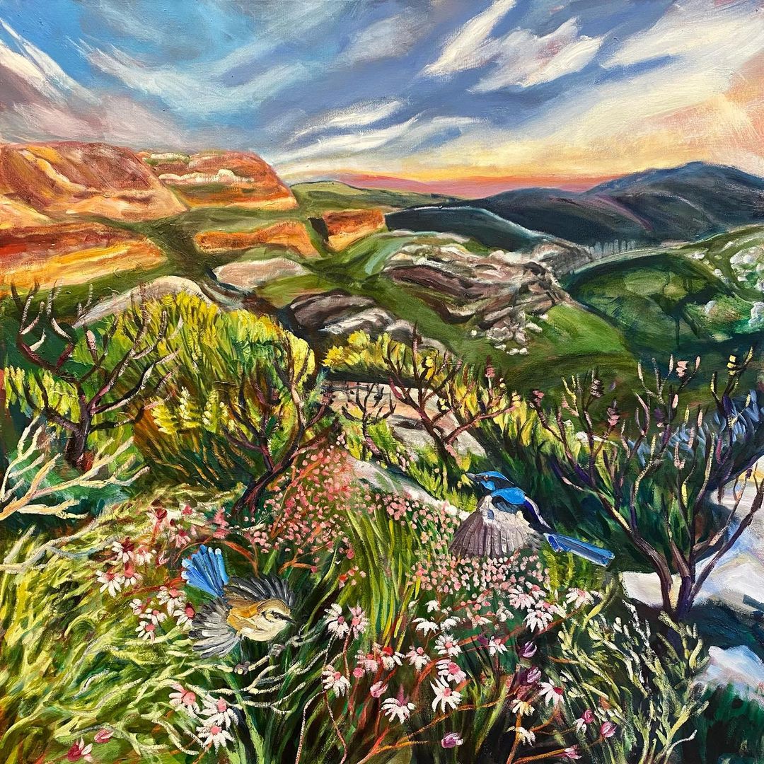 澳大利亚艺术家rachel hannan油画风景作品