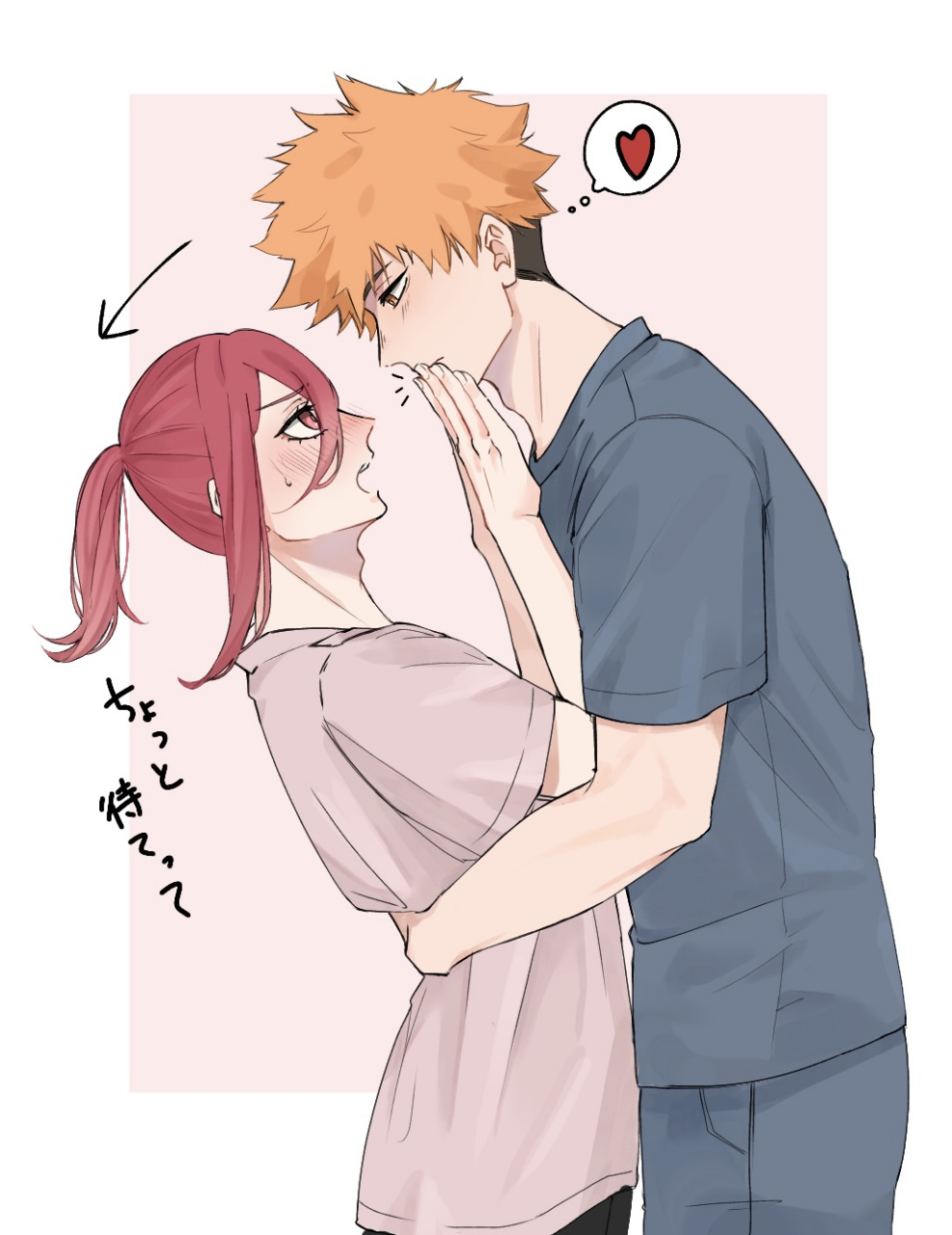 玛奇玛&电次,太虐了,不过是虐我[泪奔] 画师:やこ#二次元美图# #我爱