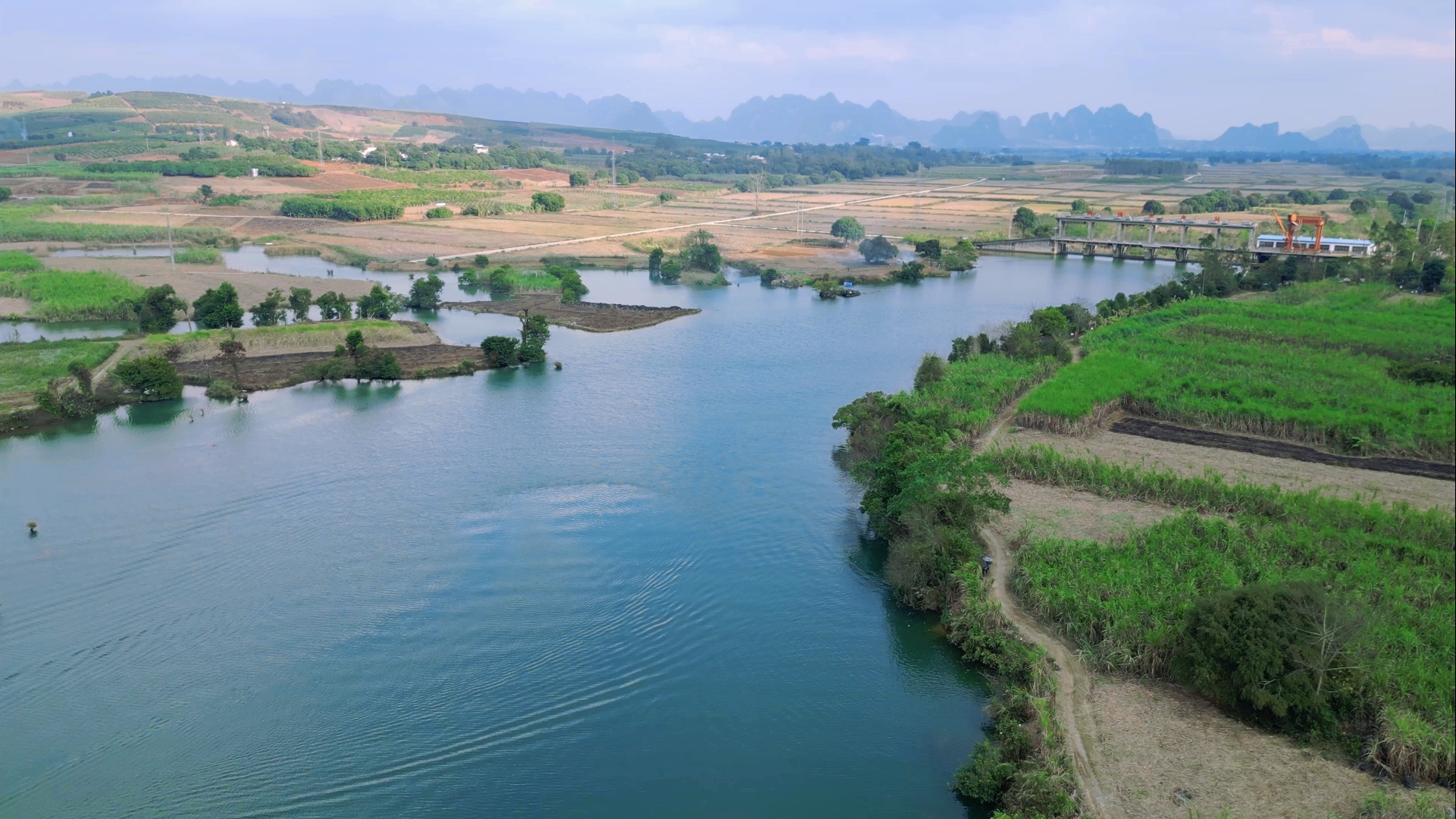 广西大新县安平仙河景区,黑水河国家湿地公园