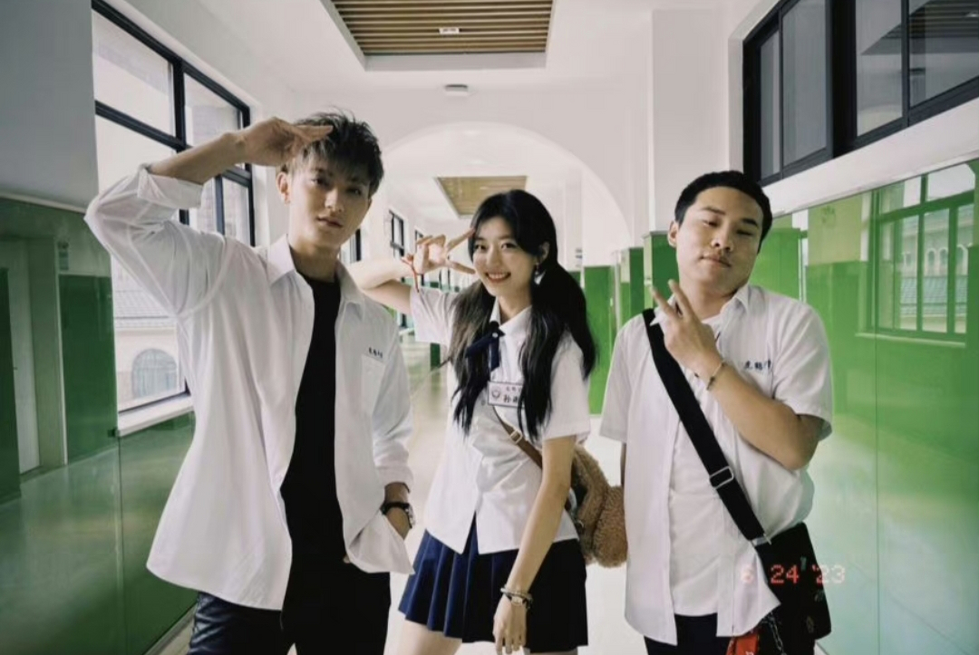 黄子韬,孙千,徐志胜合照,很有活力. #黄子韬# #孙千# #徐志胜