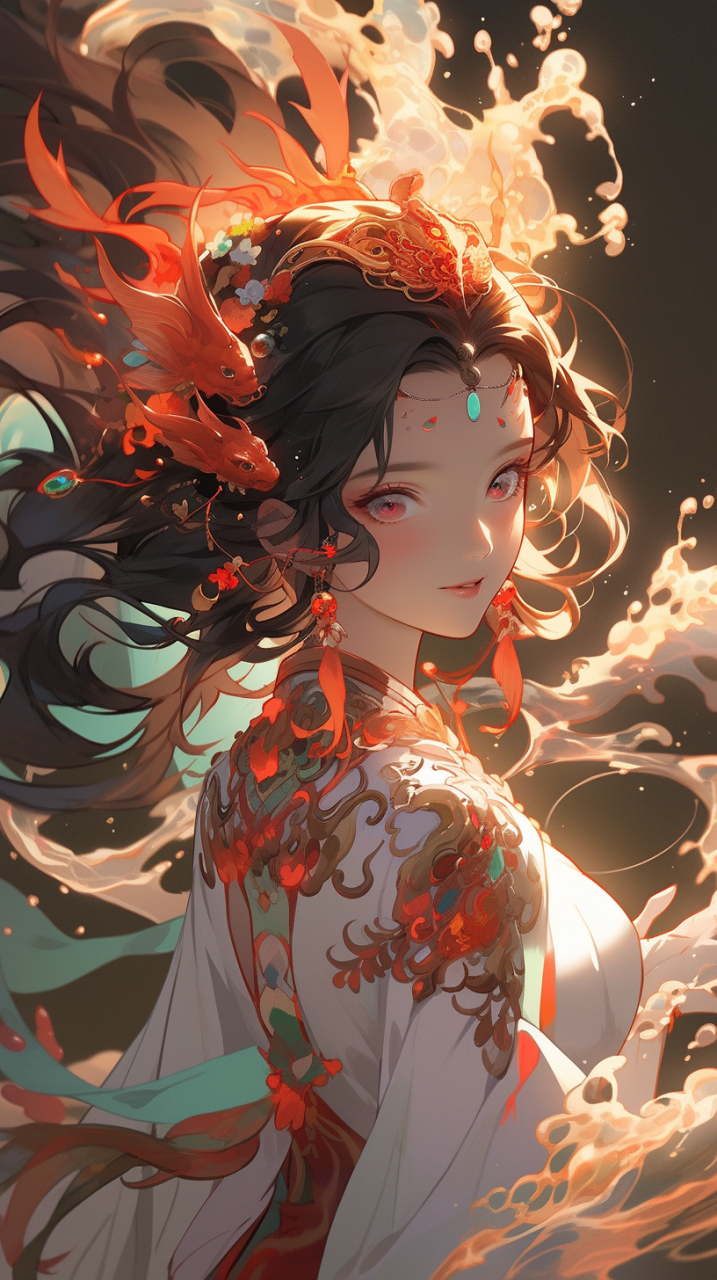 仙气迷离的汉服神女#ai绘画# #二次元# #插画