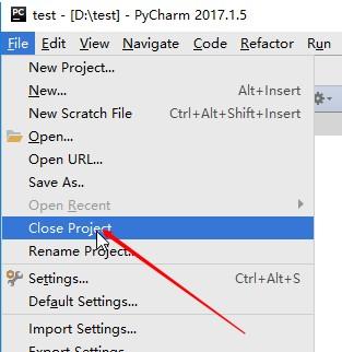如何在pycharm中删除python项目