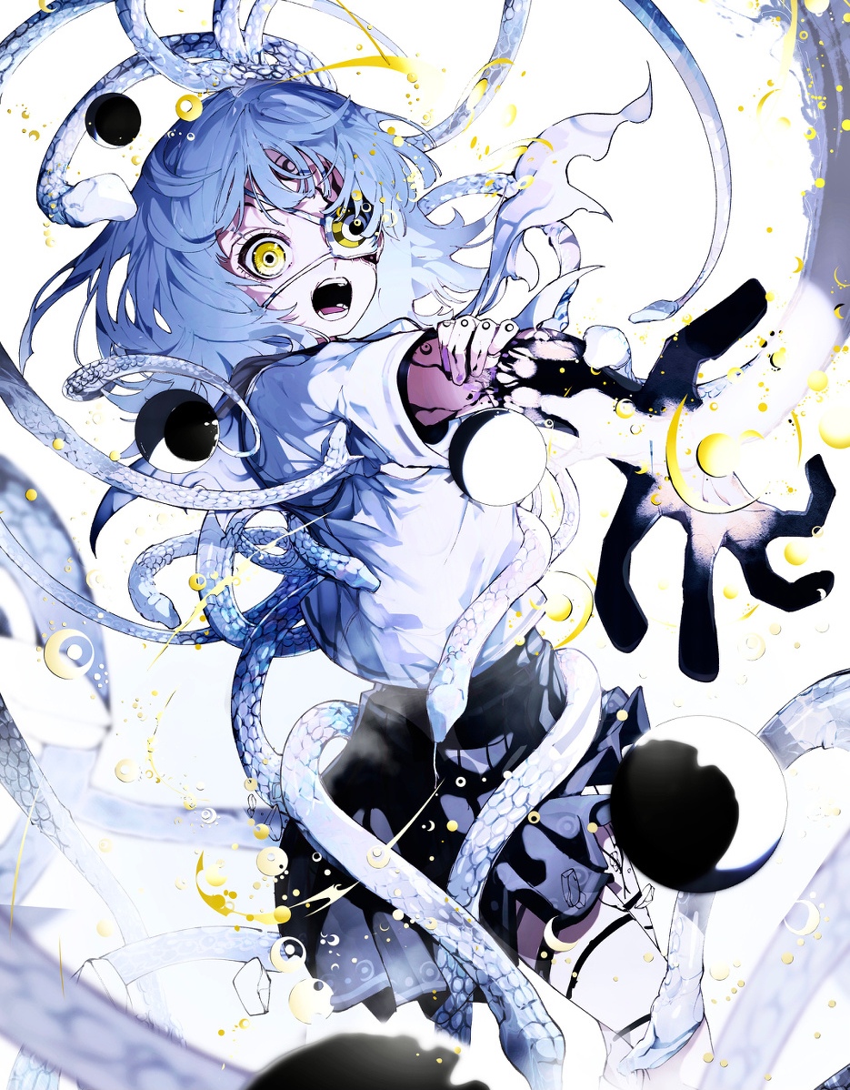 画师akugaki choo动漫角色插画欣赏:赛博幻想传