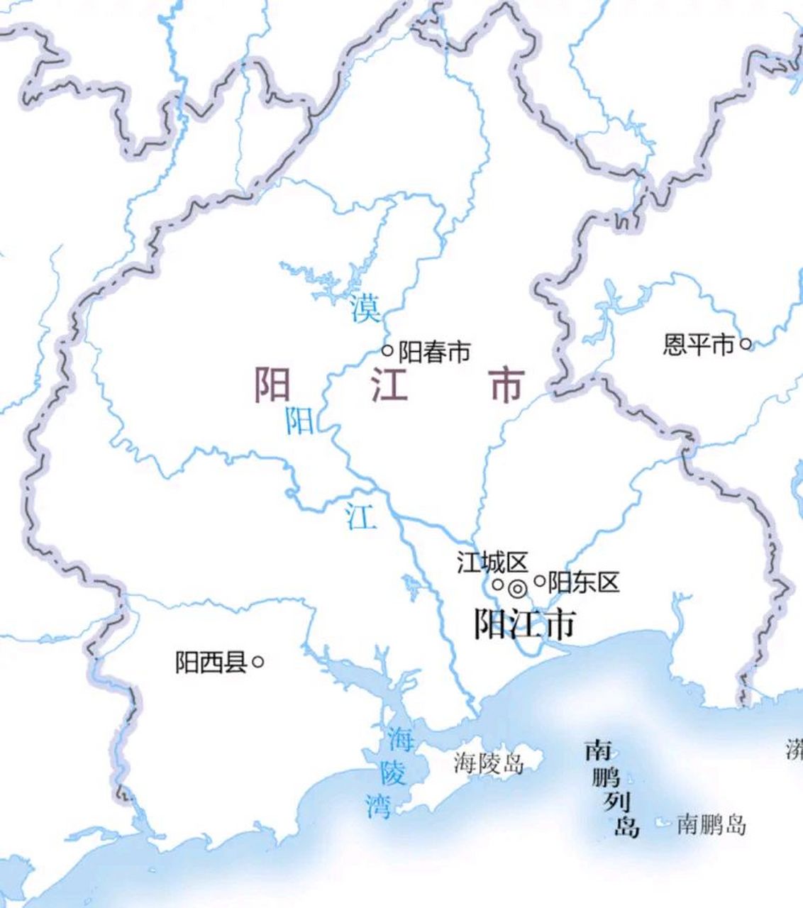 阳江地区地图全图图片