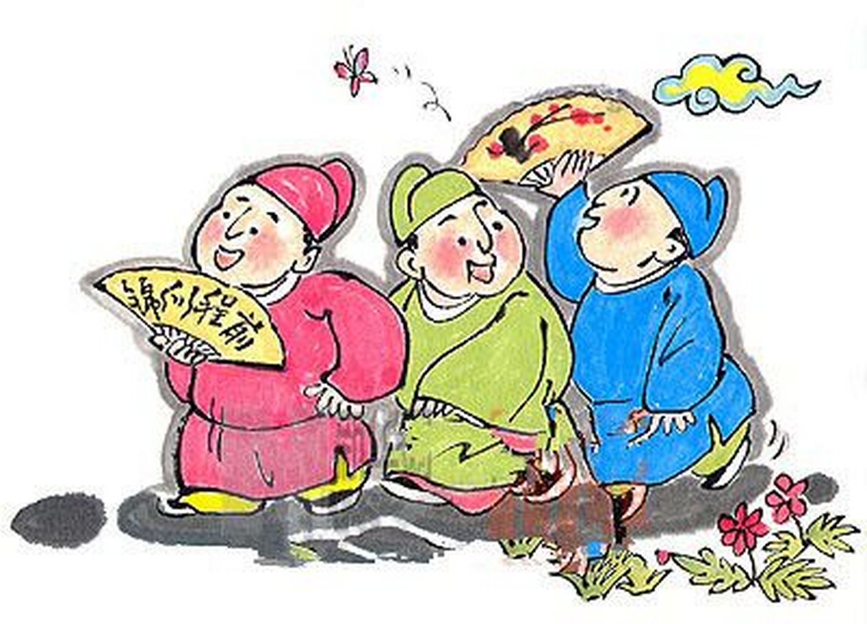 一秀才准备进京赶考,临行做了两个梦:一是在雨地里戴着草帽打着伞;一