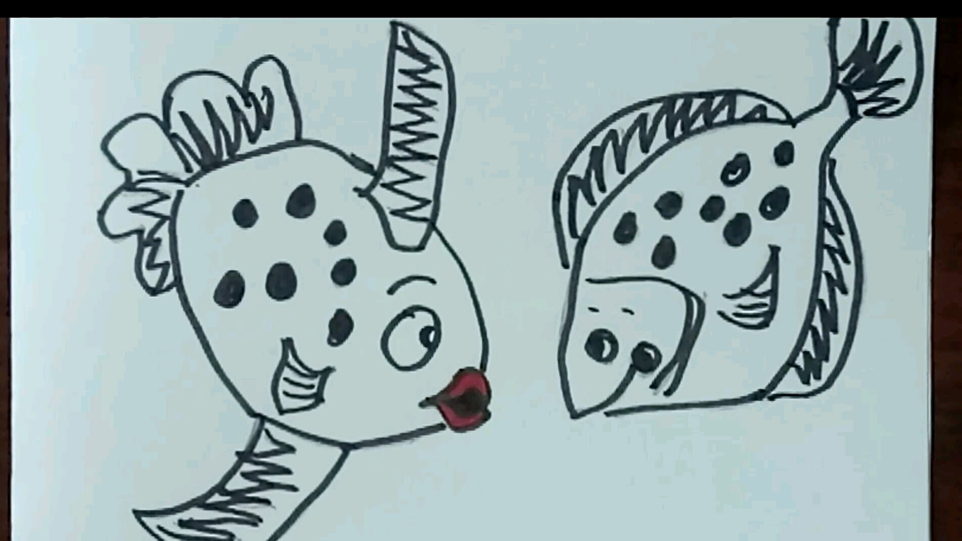 保护海洋生态环境,学画儿童简笔画,超级简单胖胖鱼