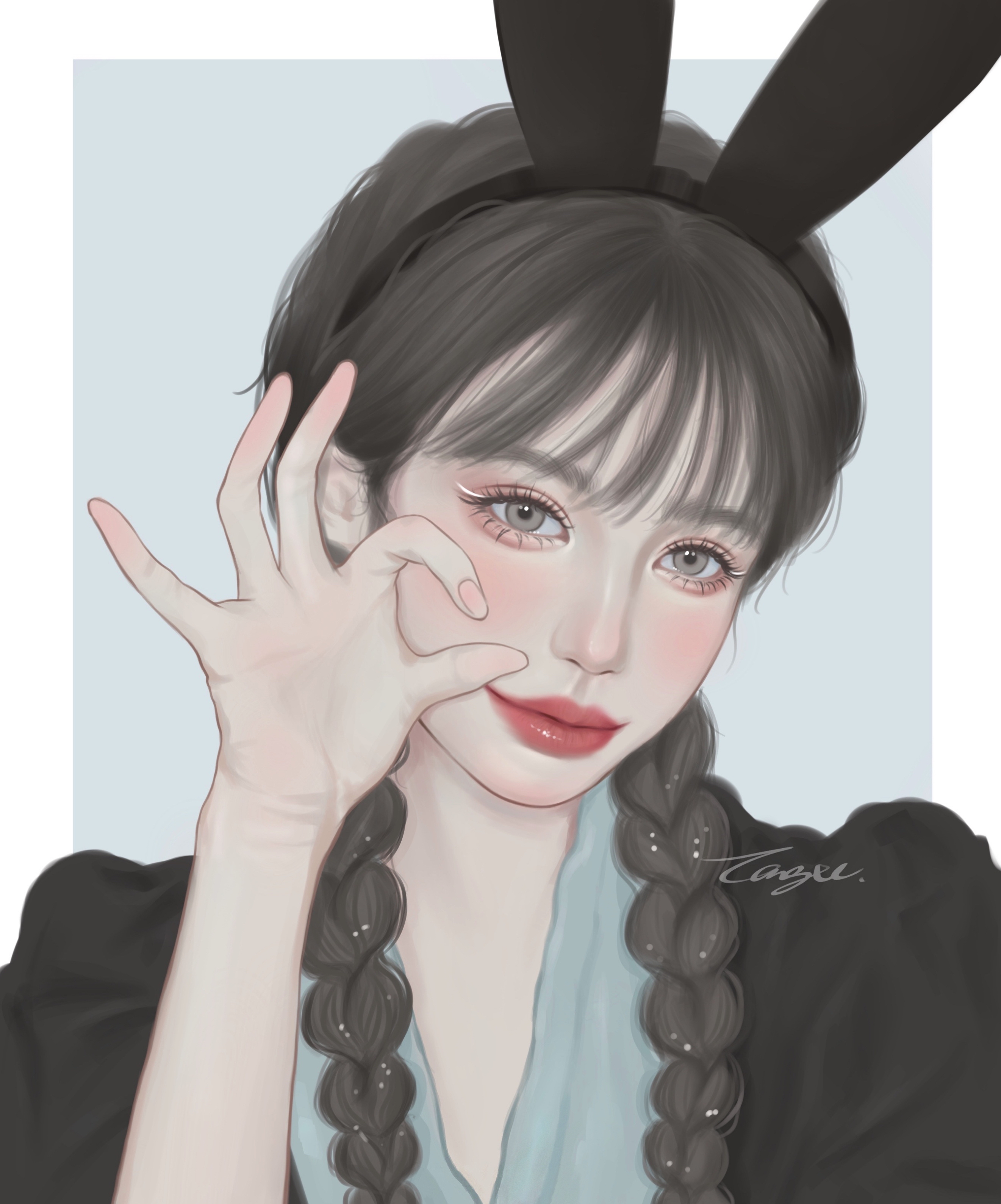 优雅气质女生图像,惊鸿一面