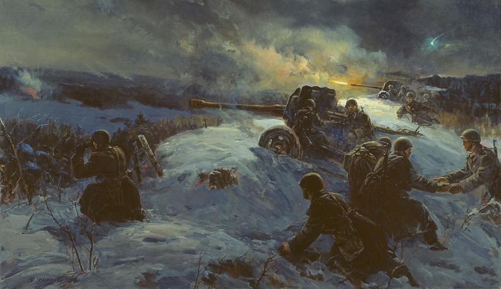 第二次世界大战油画图片