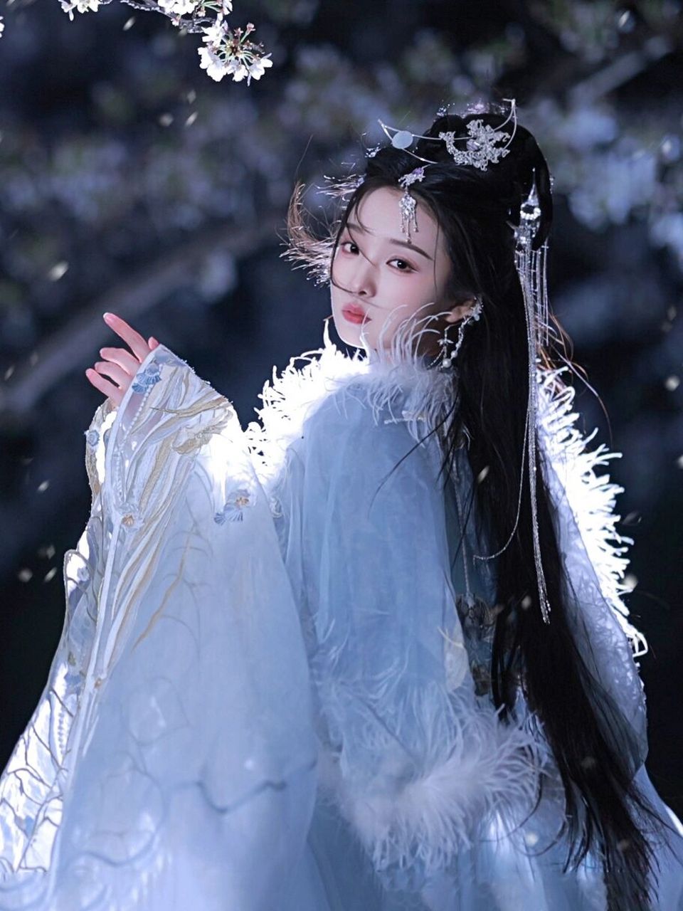 夜莺氛围感|汉服美女写真#美女# #时尚