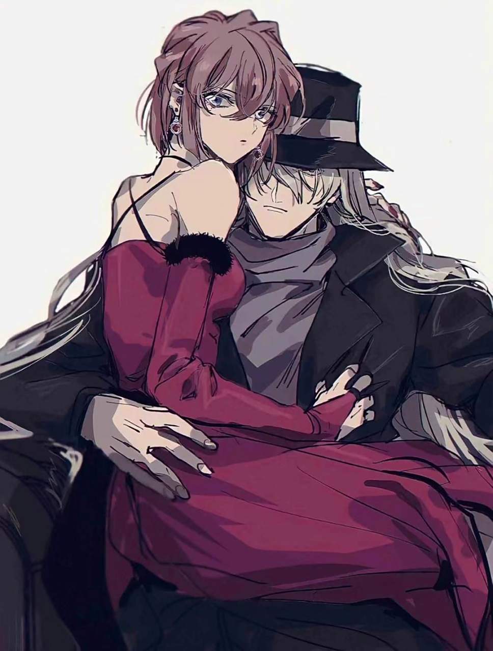 蜜桃社# #琴酒和雪莉# 莉酒cp最酷了(072361ω6123`)