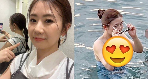 最后的幸福时光!福原爱横滨男鸳鸯戏水,穿泳装湿身,江宏杰狂怒