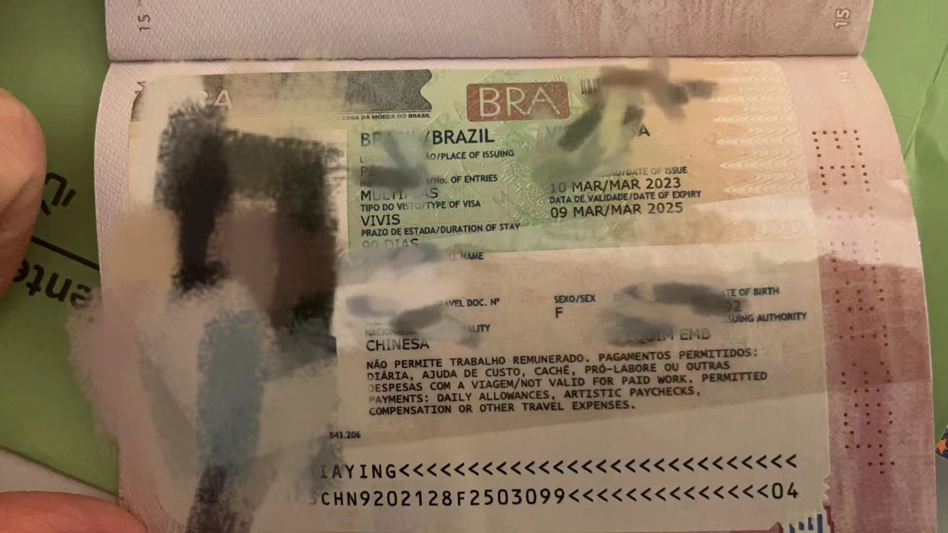 巴西签证,简化资料,100%保签!