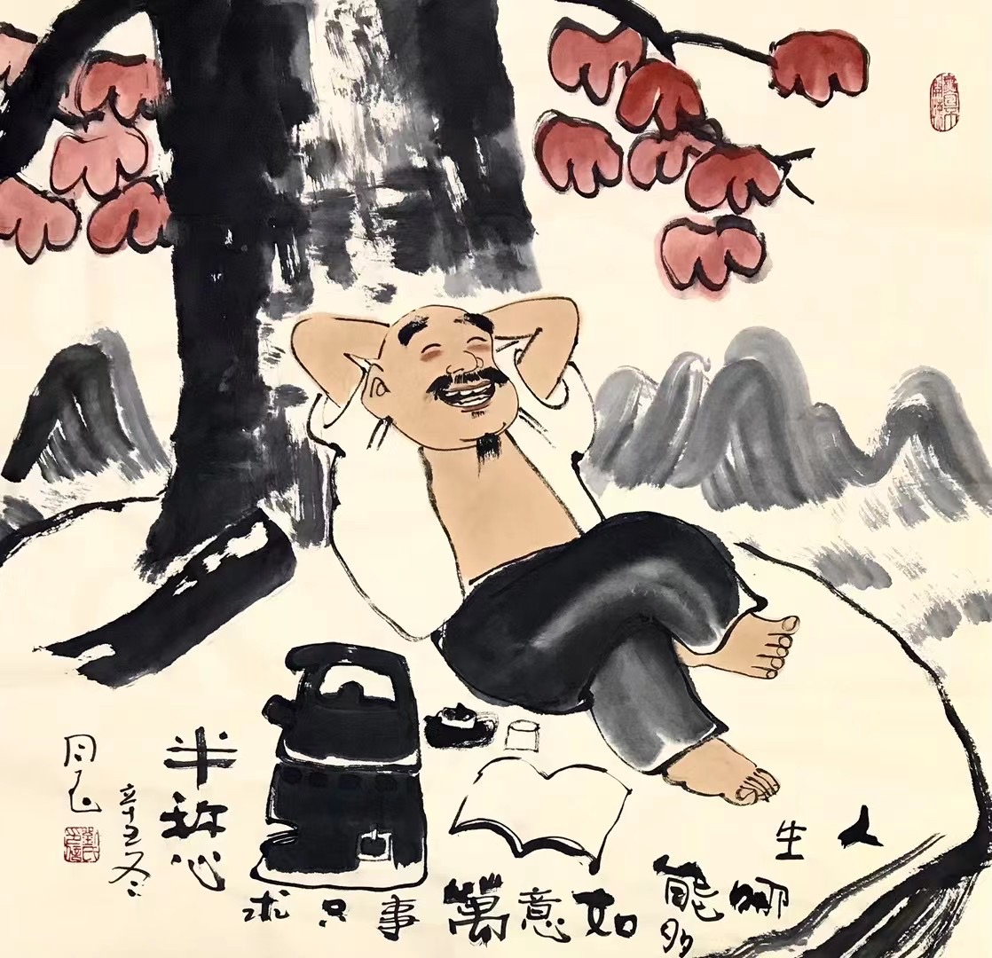 刘子玉斗方人物画作品集选萃