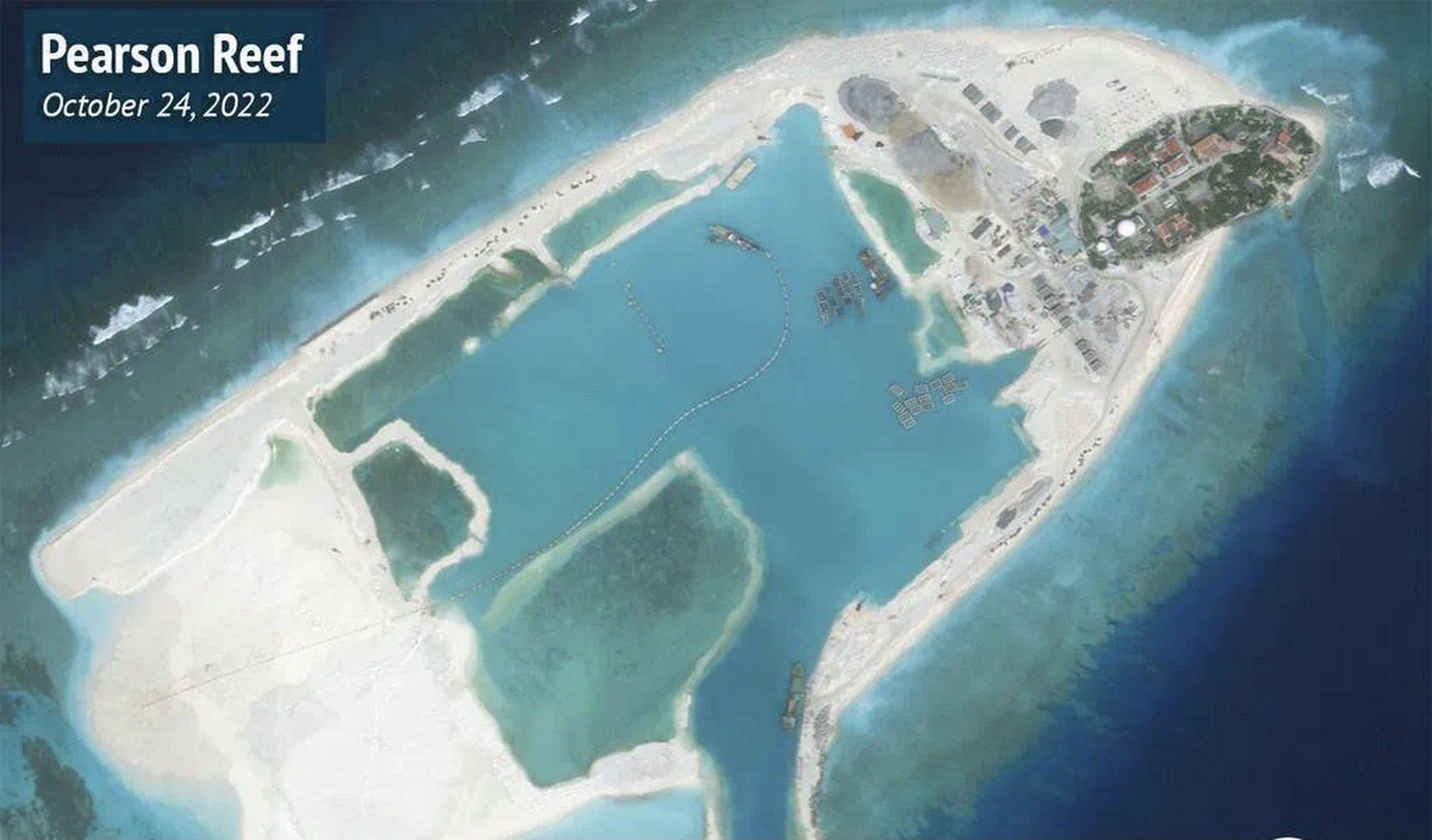 越南最近在南沙群岛,加快了毕生礁和无乜礁建设项目规划.