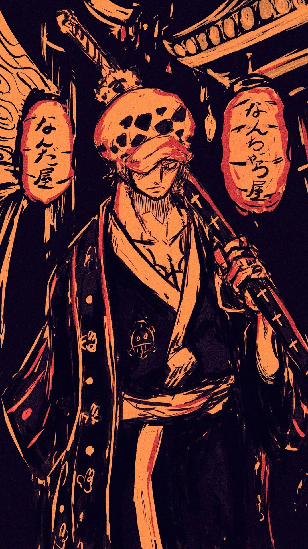 「海贼王」暗黑系壁纸,高清,快为自己手机选一张