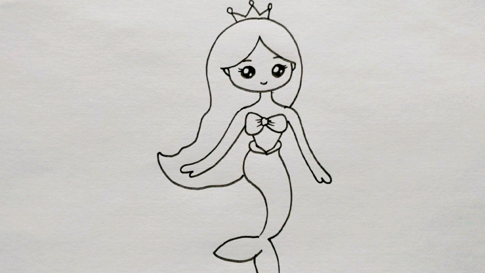 简单可爱的小美人鱼，给孩子收藏吧！