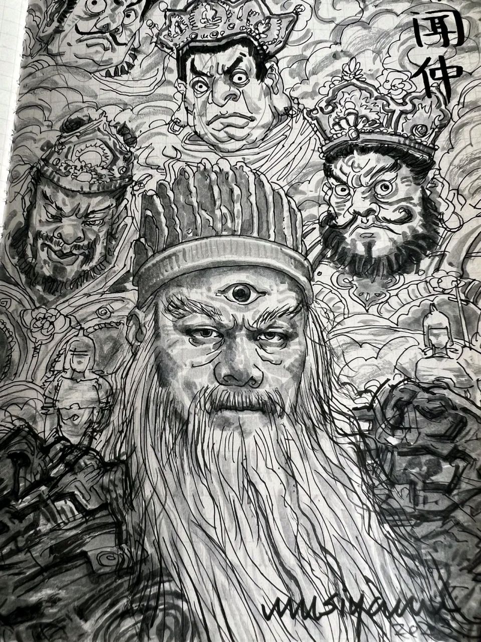 为什么闻太师的眼睛是横着的而杨戬的眼睛是竖直的.