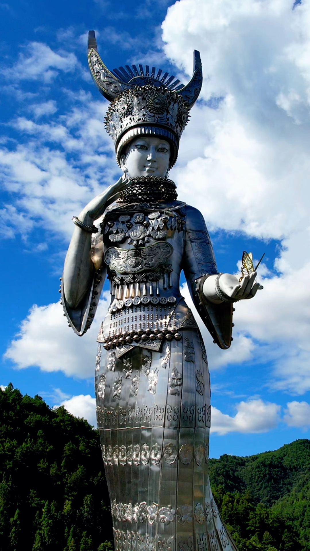 全球最高的非宗教人物雕像,贵州黔东南苗族侗族自治州剑河县仰阿莎