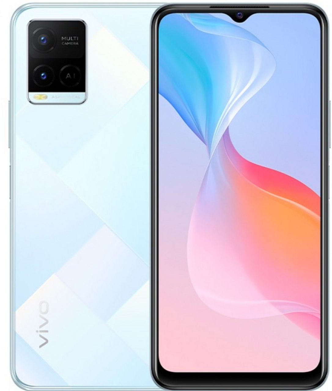 vivo y21正式上市  1,搭载联发科helio p35 2,6.