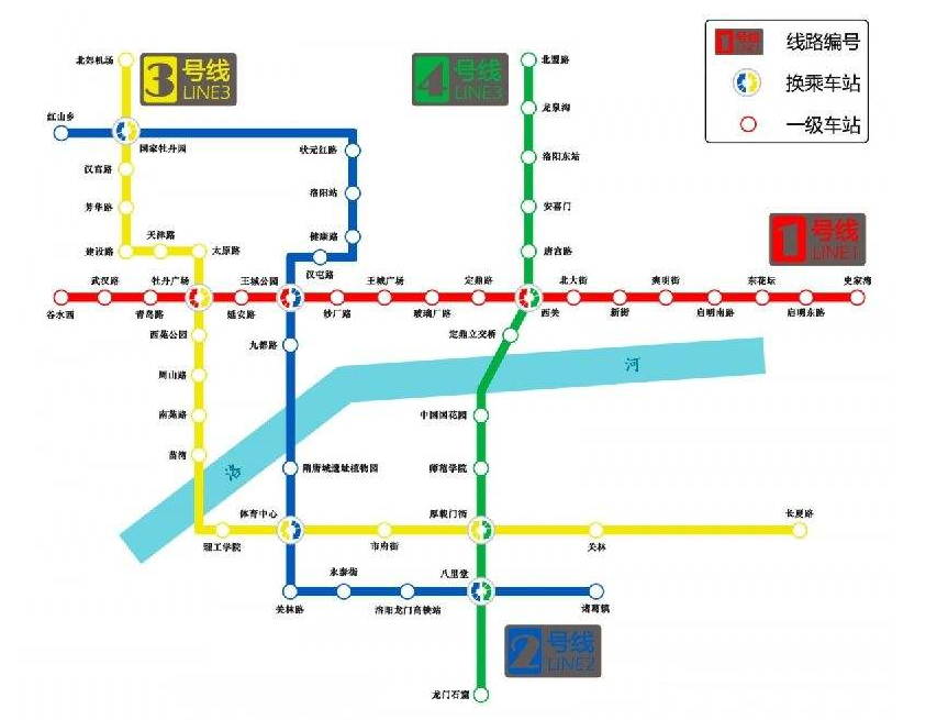 洛阳地铁三号线线路图图片