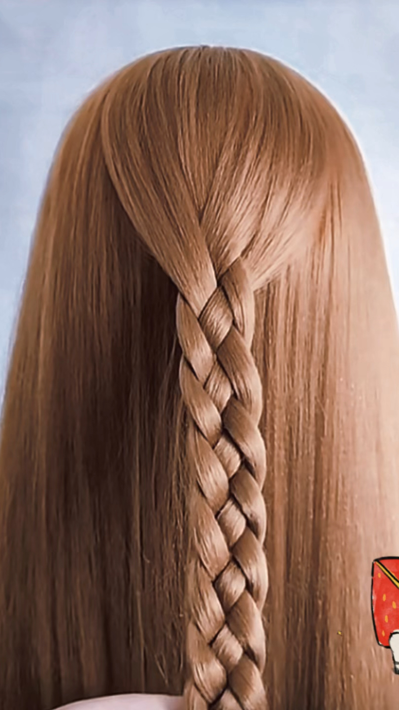 四股反辫,让你的发型瞬间添雅贵