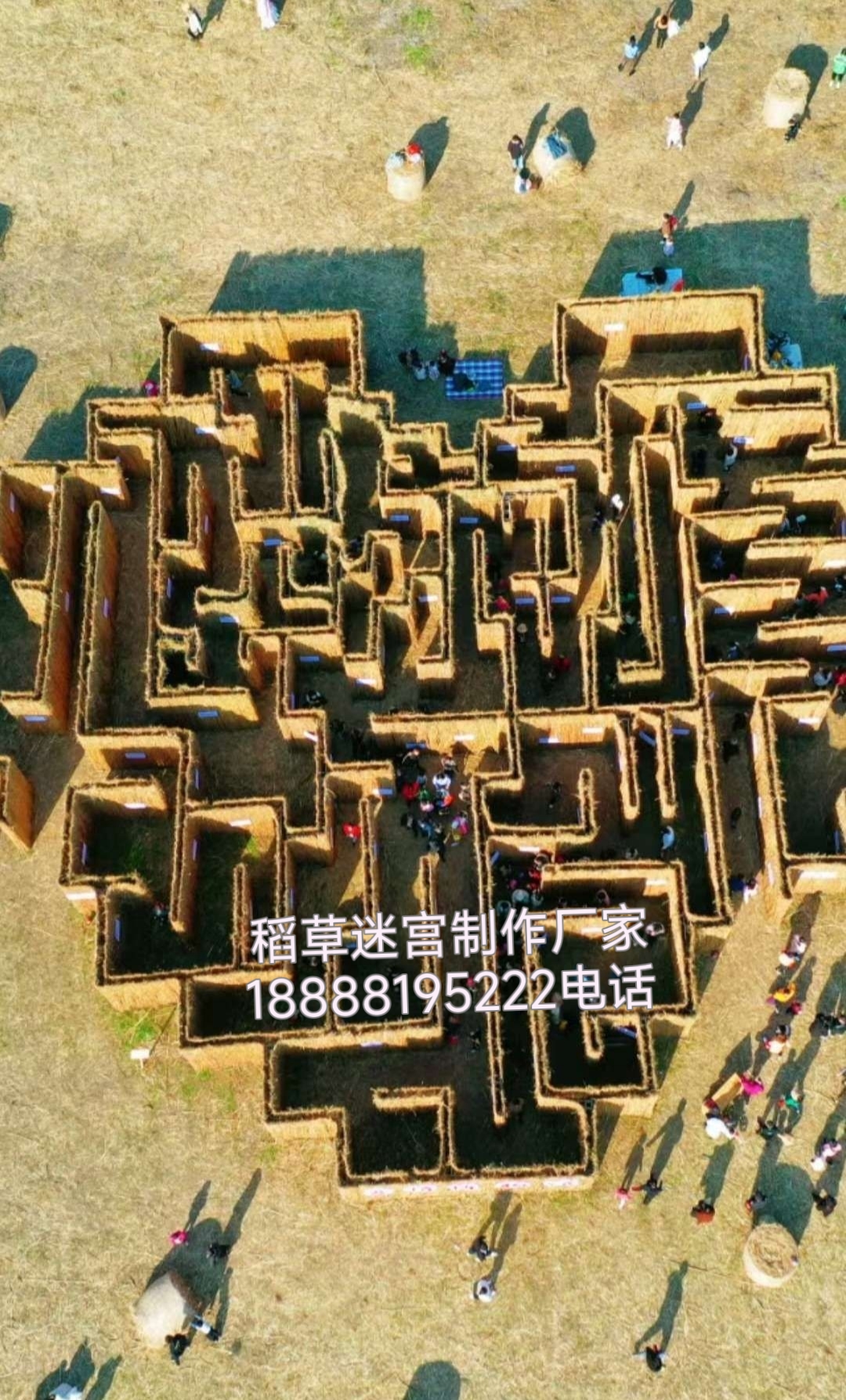 搭建稻草迷宫日游乐暴增