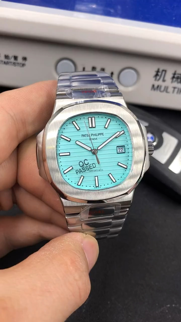 百达翡丽蒂夫尼蓝正装表,首选男士全自动机械表-度小视