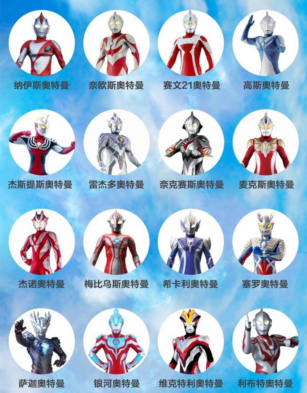 奥特曼大全名字版