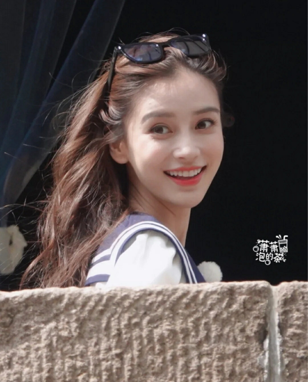 anglebaby跑男生图流出,这个回眸一笑惊艳了不少网友