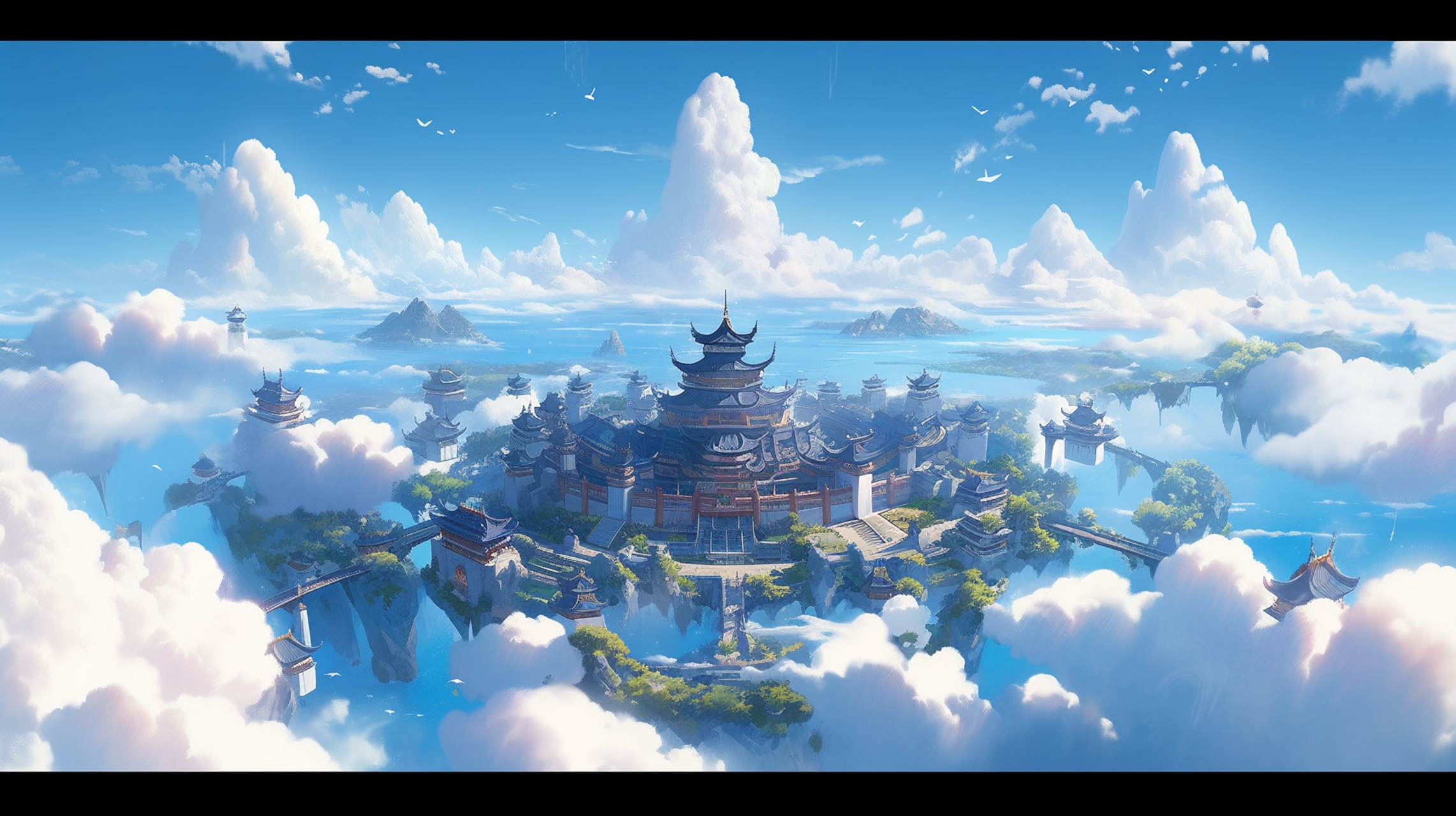 修仙圣地#ai绘画# #场景# #玉骨遥