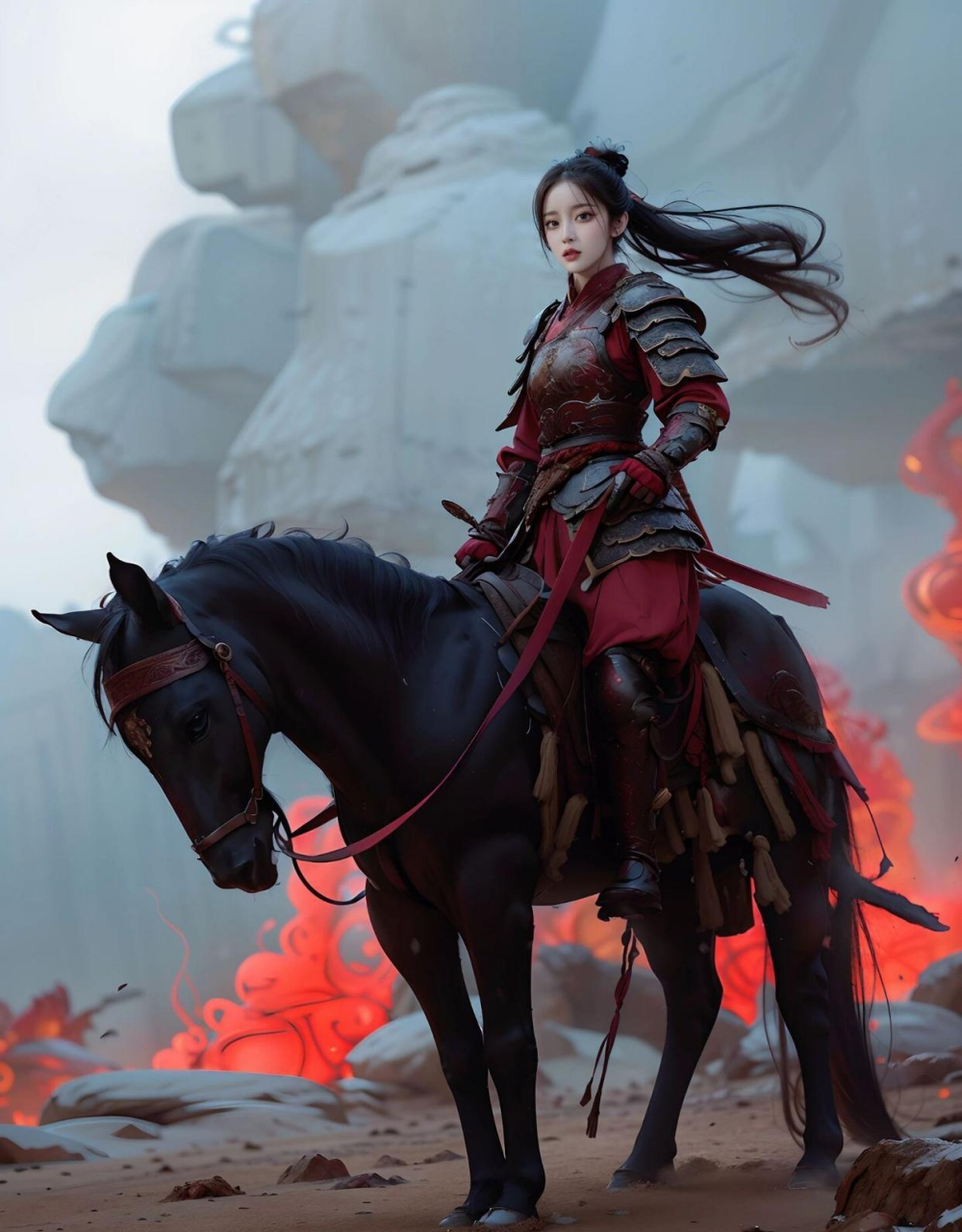 国风元素古风插画高清壁纸|巾帼英雄7815222820"